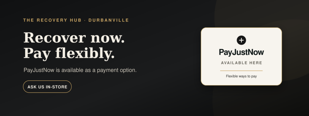 Pay just now by The Recovery hub Durbanville